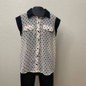 Polka dot blouse